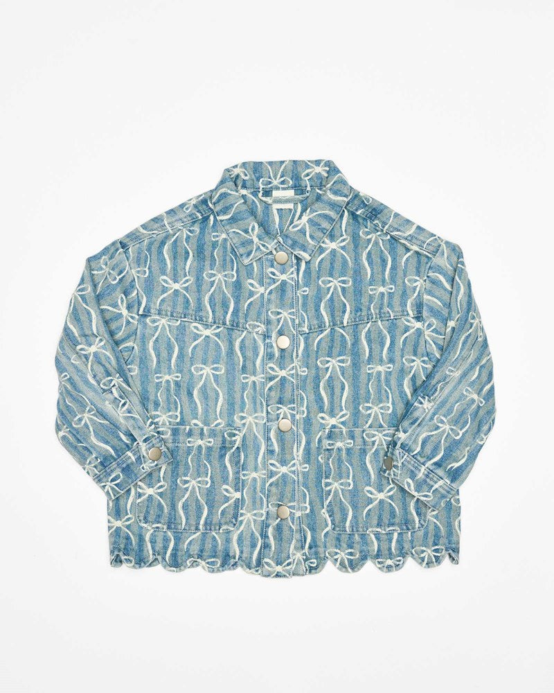 Rosie Jacket - Denim Bows