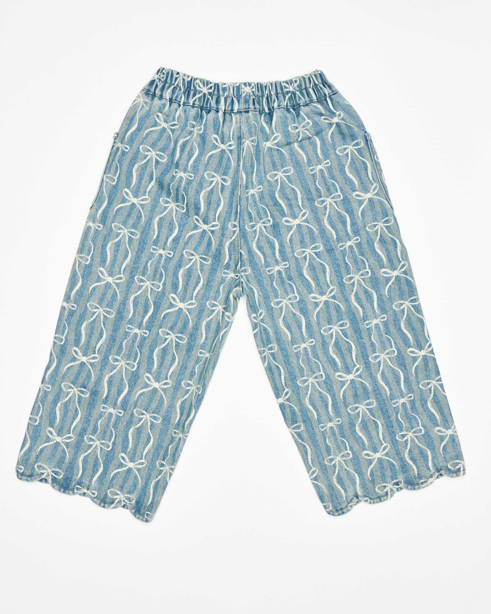 Rosie Pant - Denim Bows