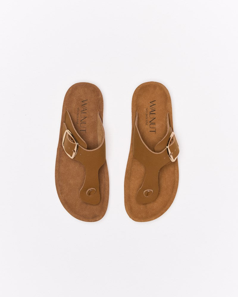 Santi Leather Thong - Tan