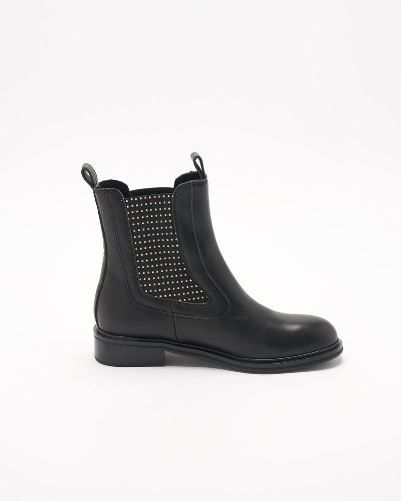 Talia Leather Boot - Black