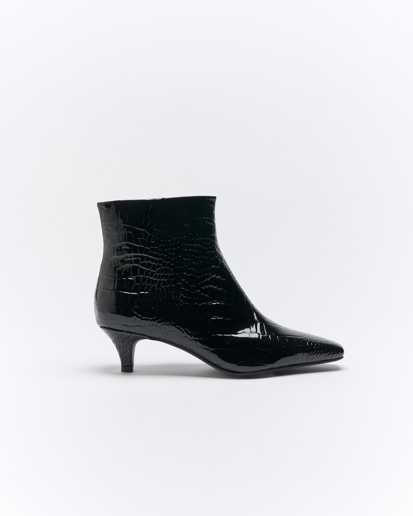 Vera Boot - Black Croc