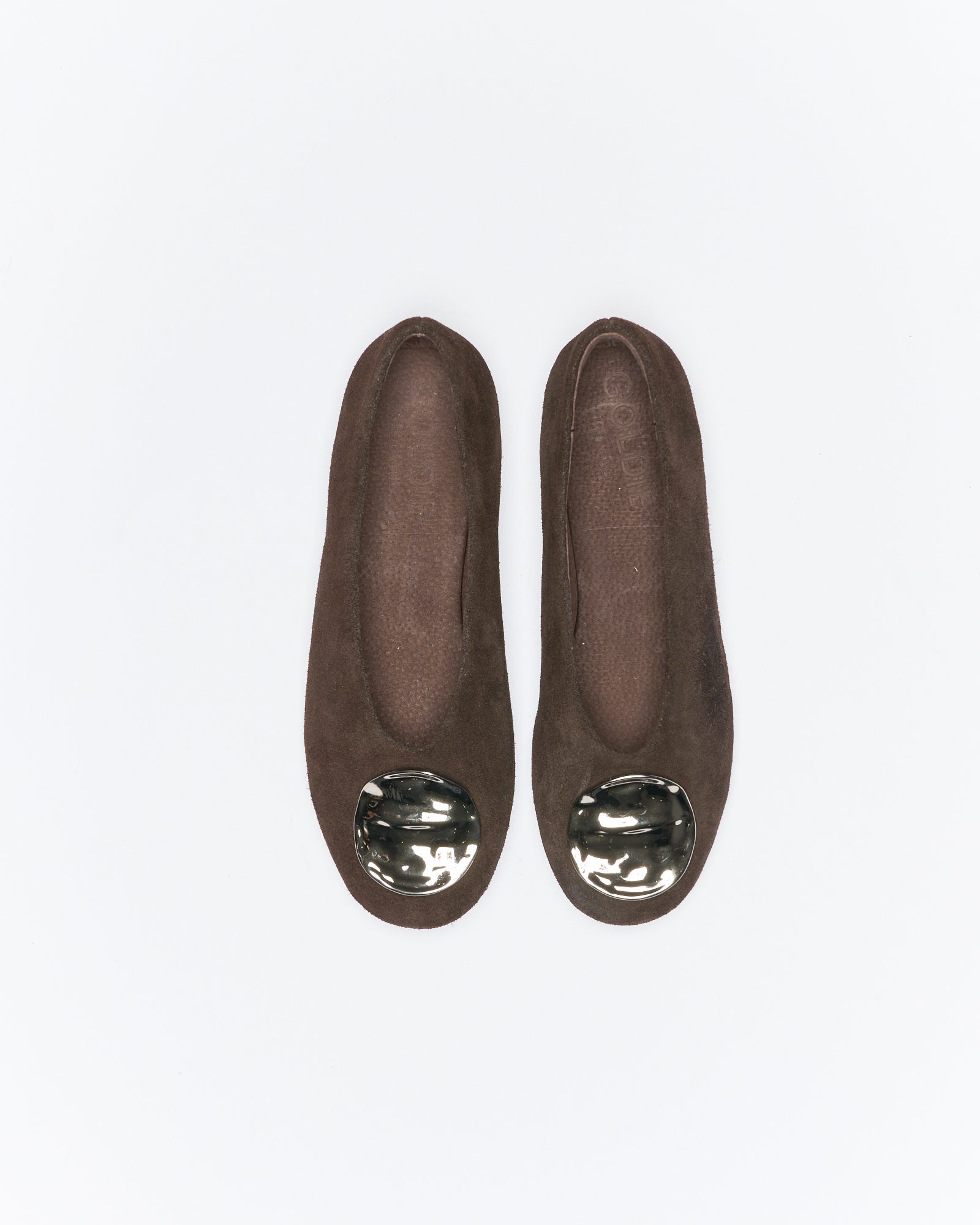 Zadie Leather Ballet- Chocolate Suede