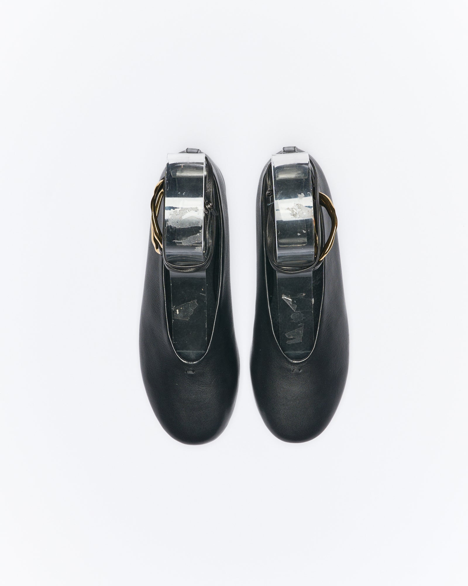 Zinnia Leather Ballet - Black