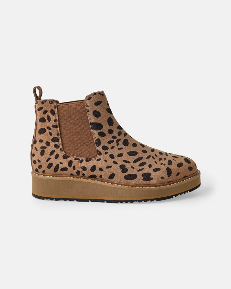Jade Leather Boot - Cheetah