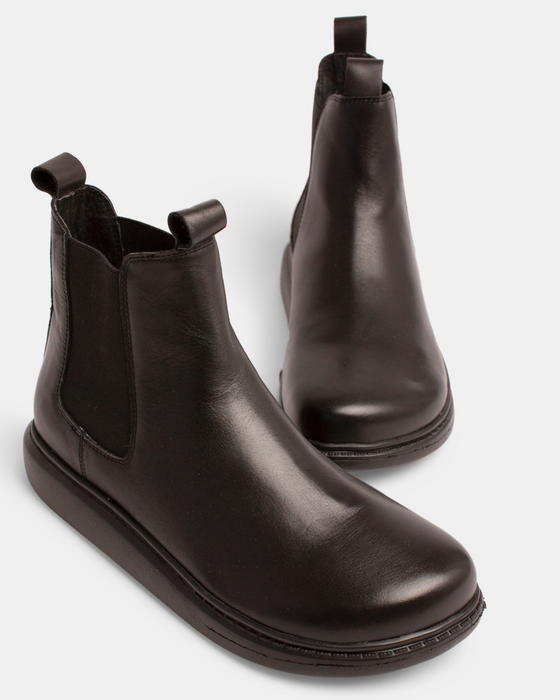 Taz Leather Boot - Black