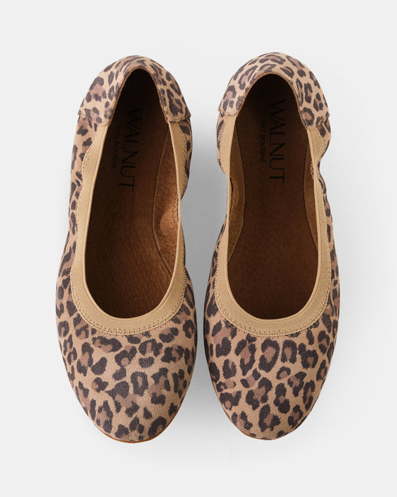 Ava Leather Ballet - Leopard