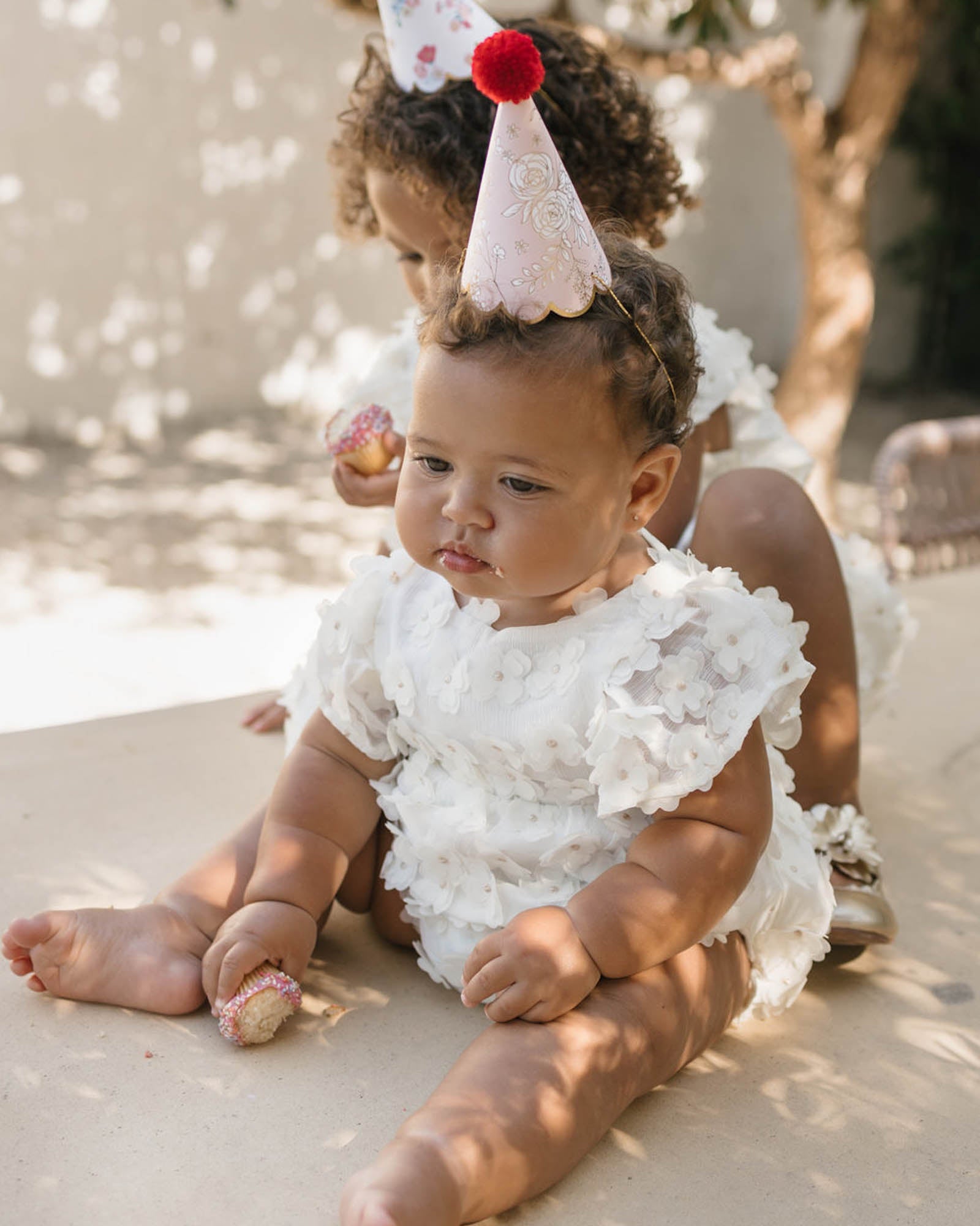 Whimsy Romper - White Tulle