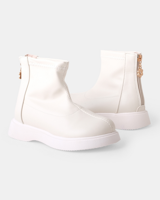 Lilly Boot Ivory Walnut Melbourne