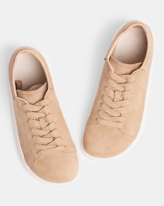Tokyo Leather Sneaker - Stone Suede