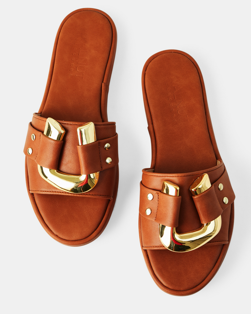 Lucy Slide - Tan Walnut Melbourne