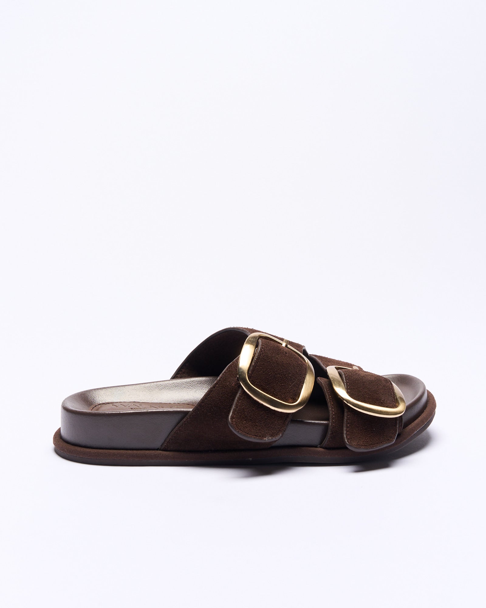 Otto Leather Slide - Chocolate