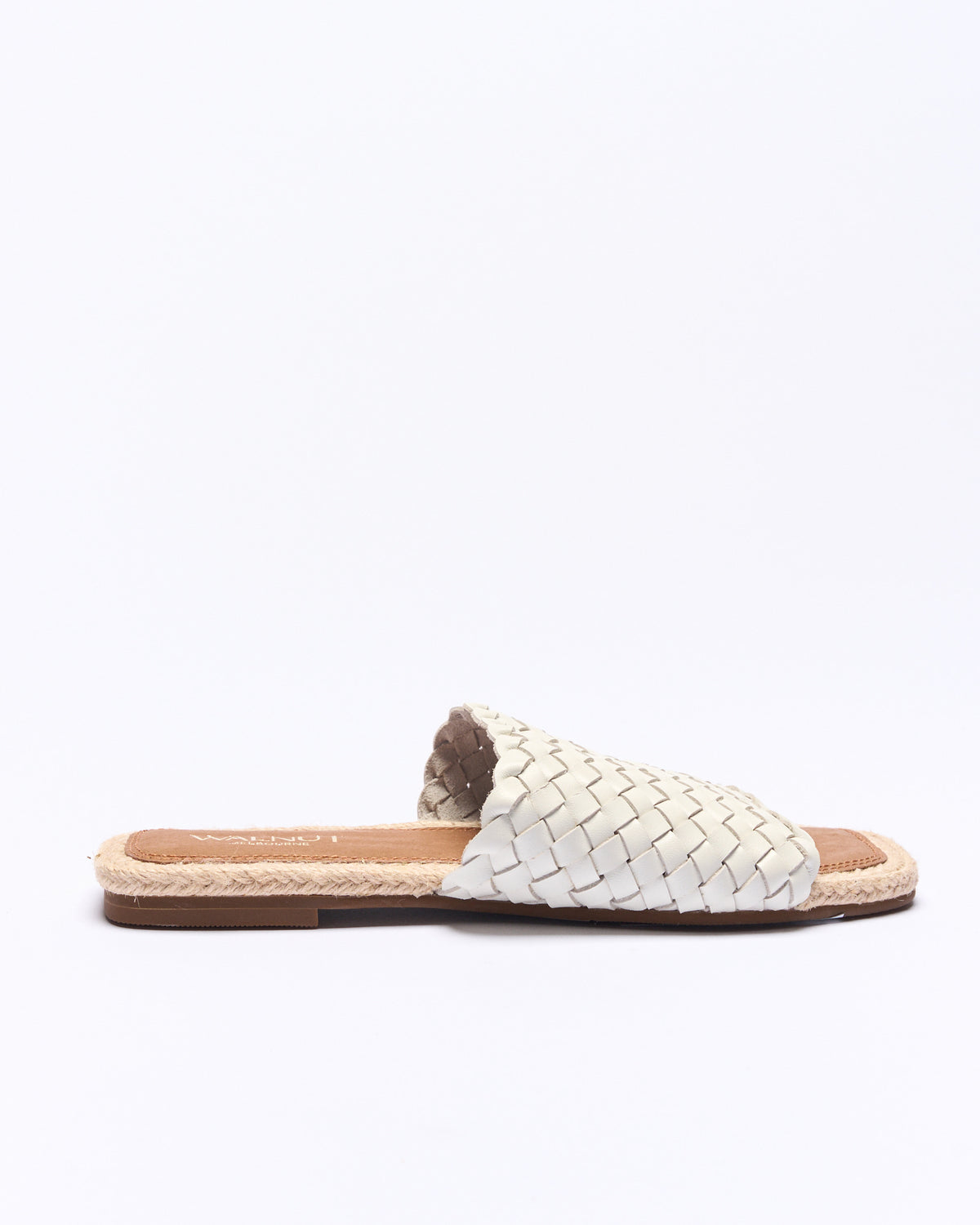 Harper Leather Slide - White