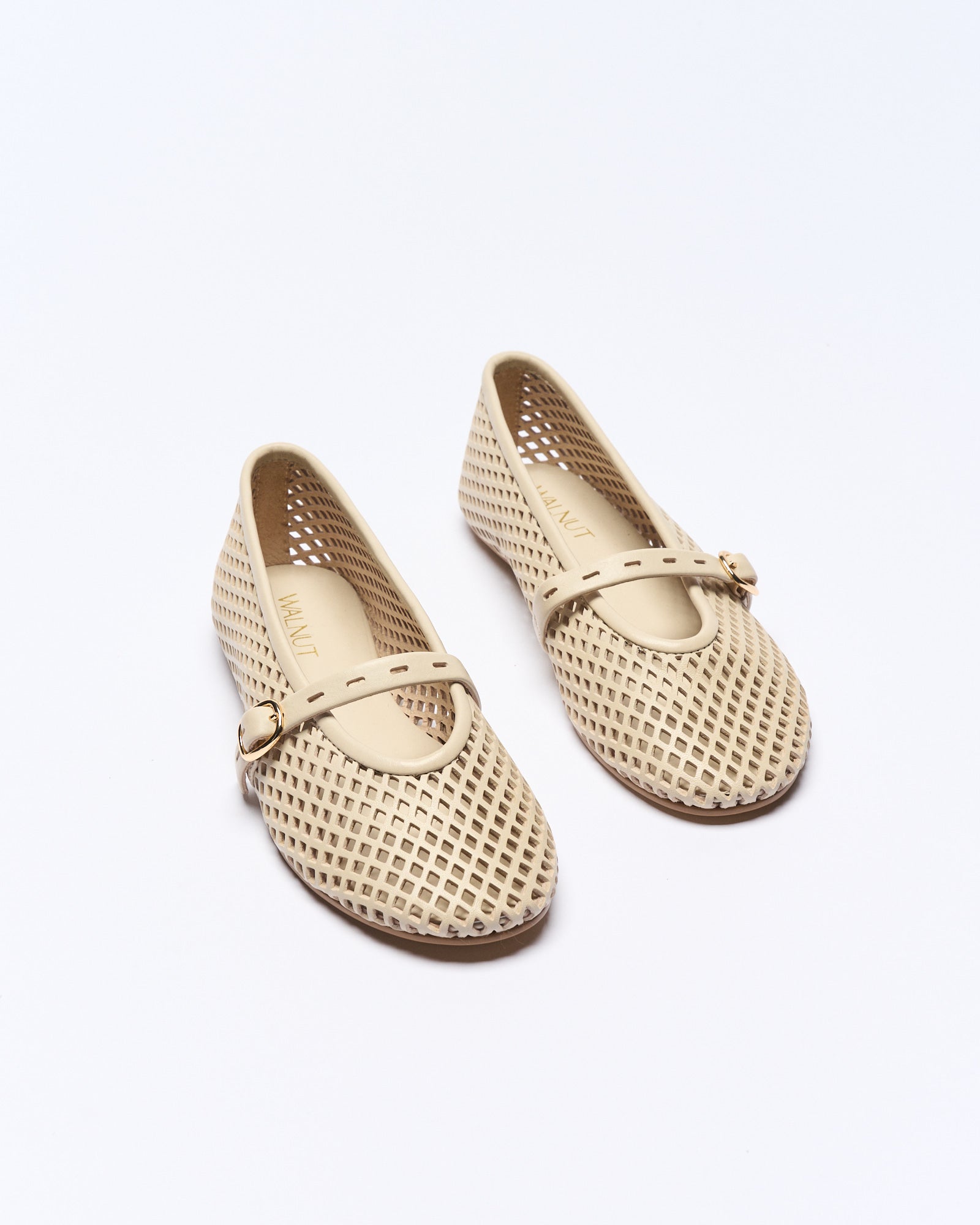 Kate Leather Ballet - Vanilla