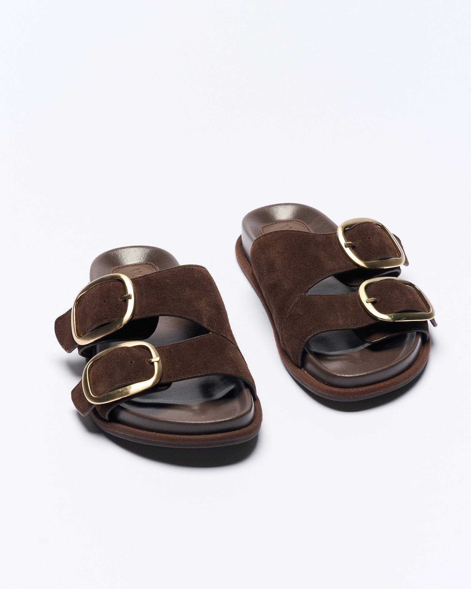 Otto Leather Slide - Chocolate