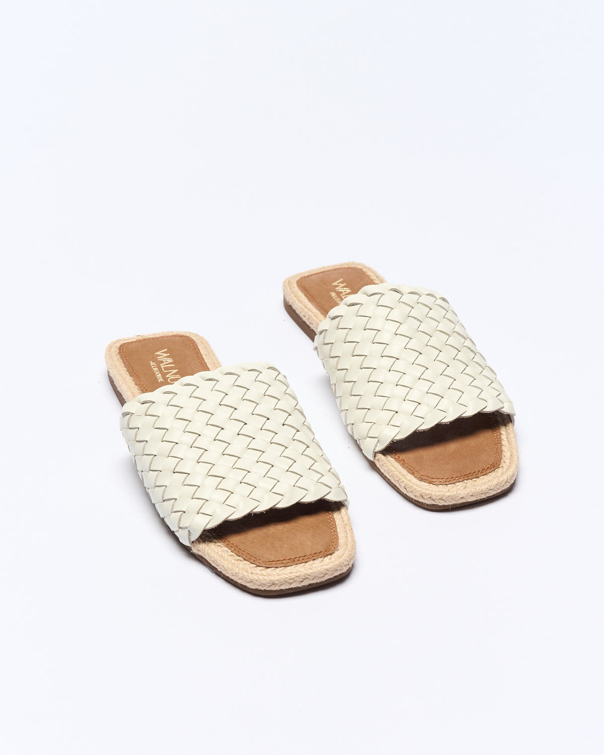 Harper Leather Slide - White