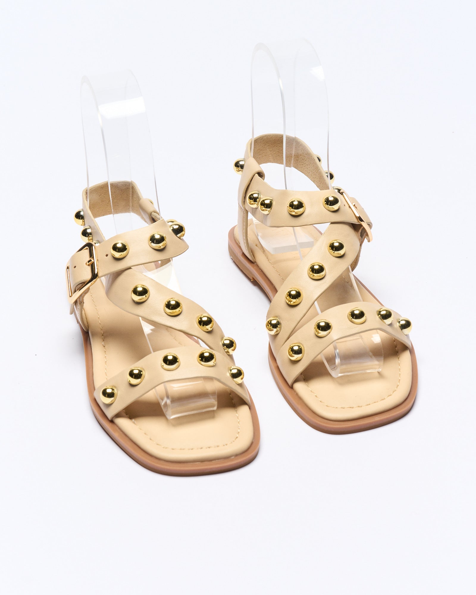 Reid Leather Sandal - Vanilla