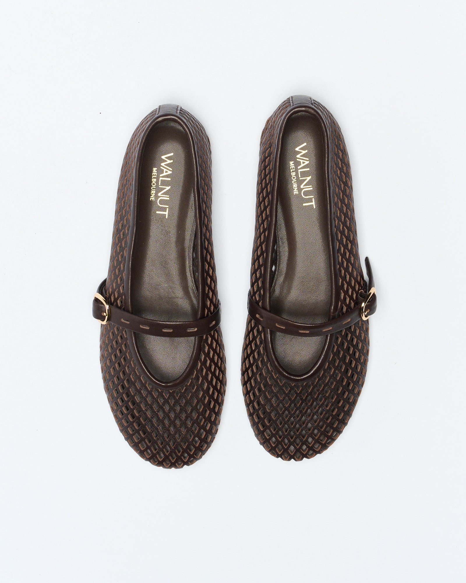 Kate Leather Ballet - Chocolate