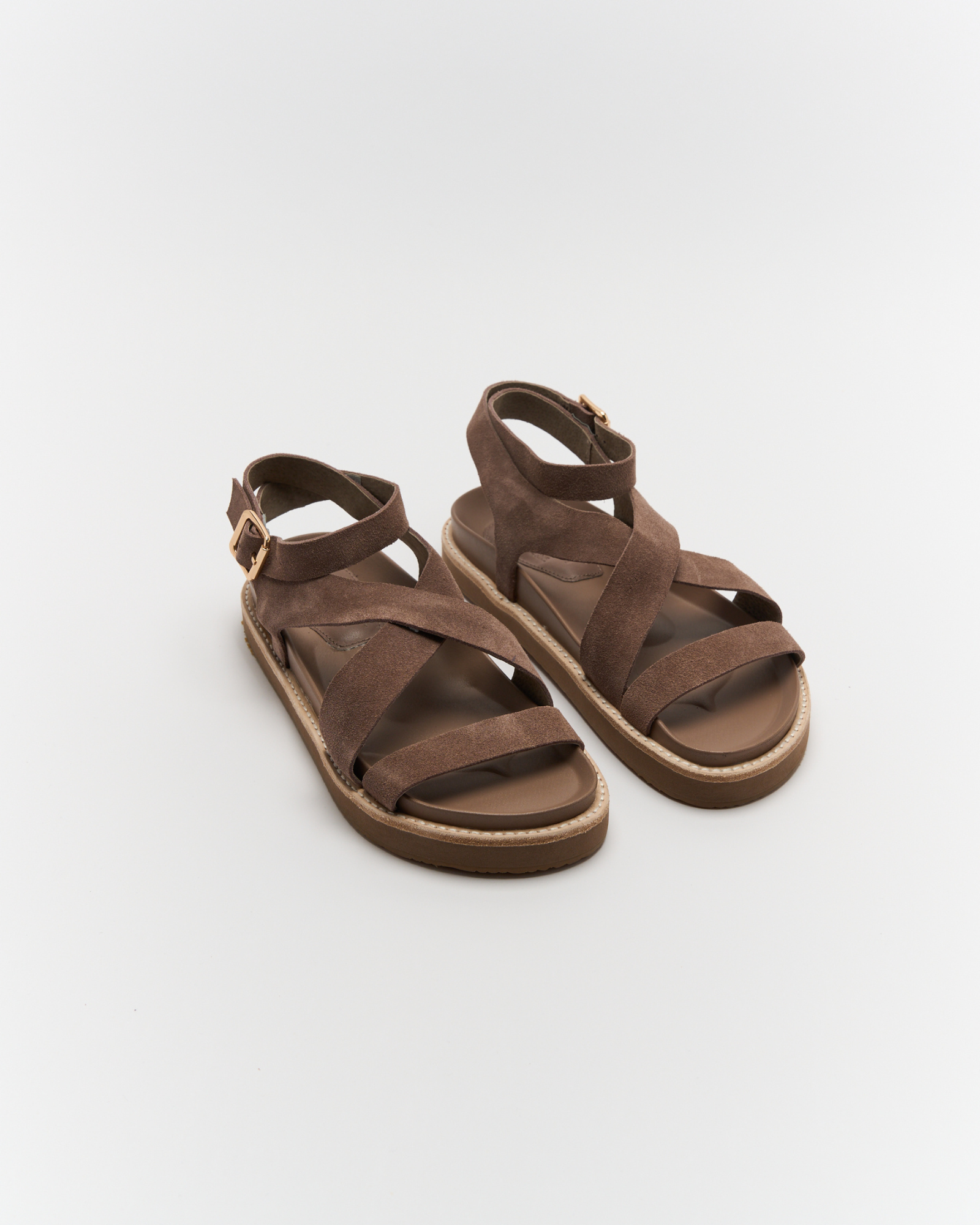 Pilar Leather Sandal - Chocolate