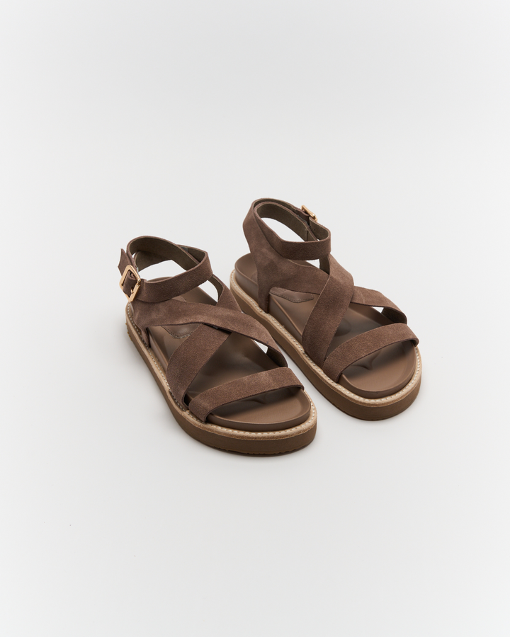 Pilar Leather Sandal - Chocolate