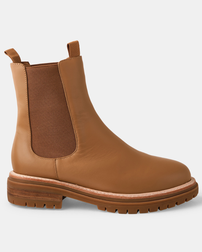 Oak Leather Boot - Fawn Walnut Melbourne