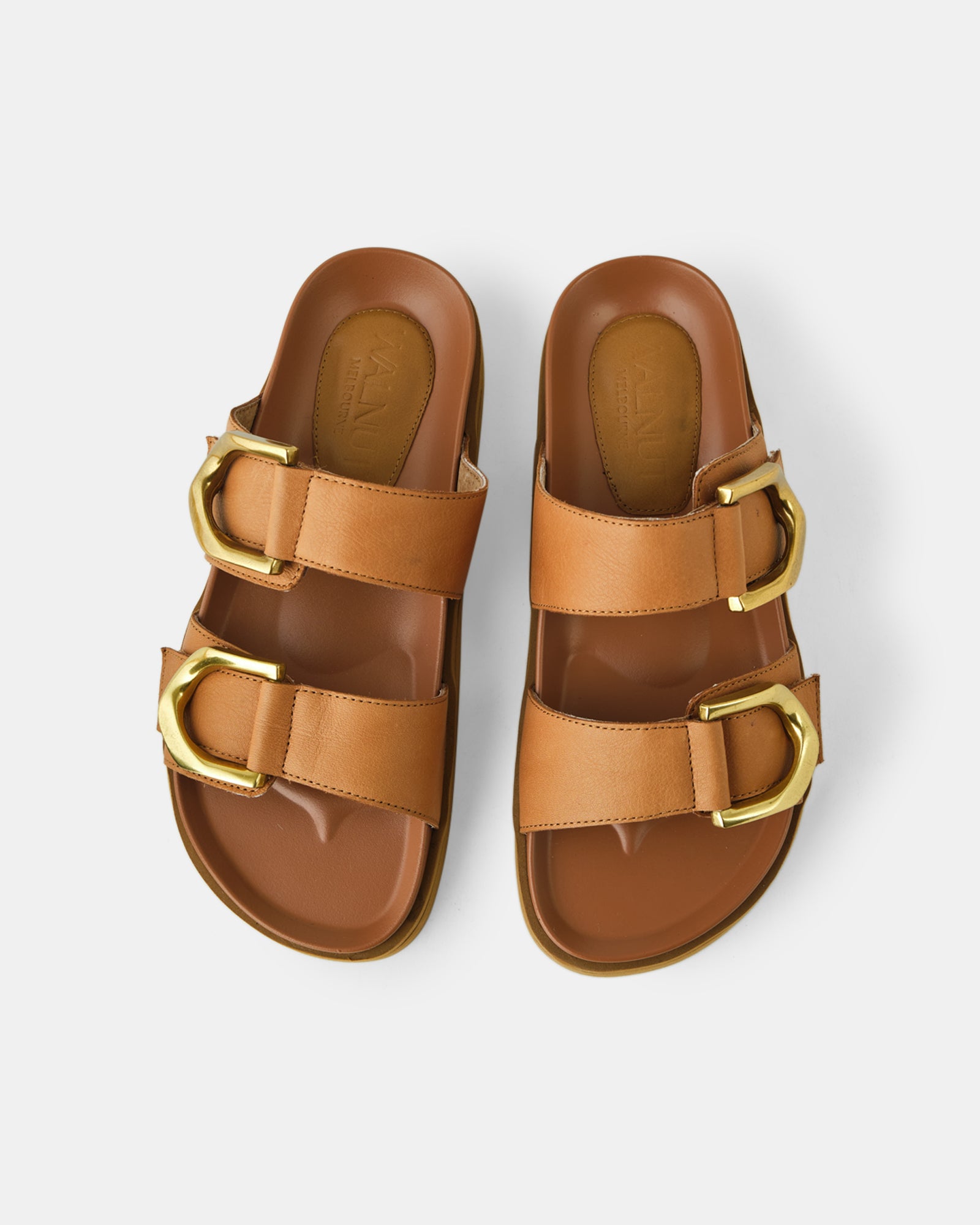 Mint Leather Slide - Coconut Tan *Pre Order*