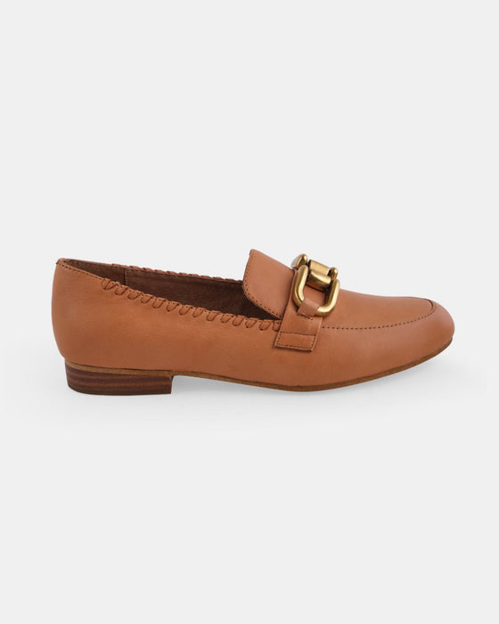 Thea Leather Loafer - Coconut Tan