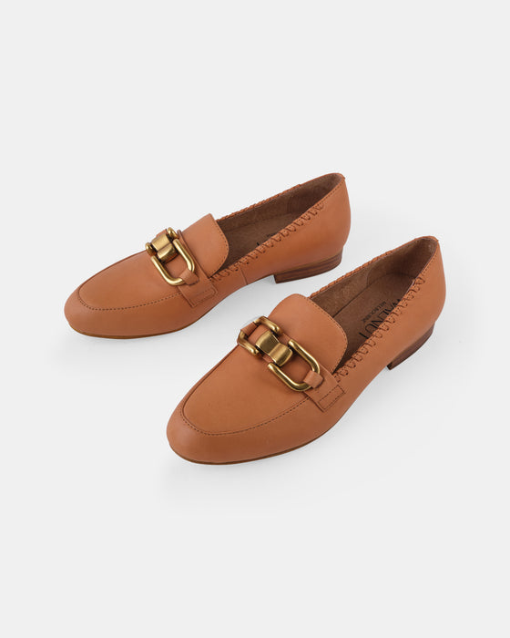 Thea Leather Loafer - Coconut Tan