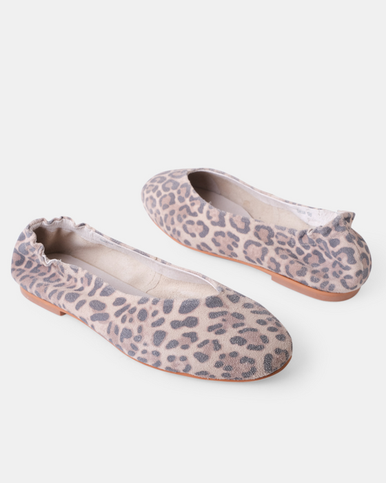 Becca Leather Ballet - Almond Leopard