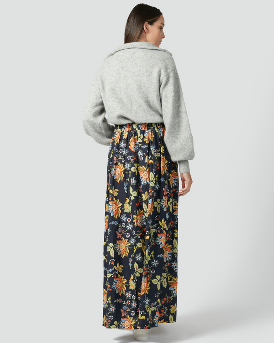 Capri Skirt - Navy Floral