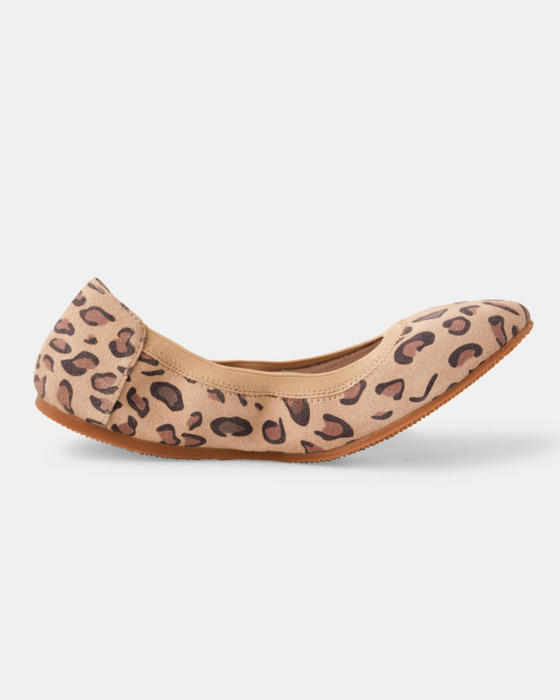 Ava Leather Ballet - Safari Leopard