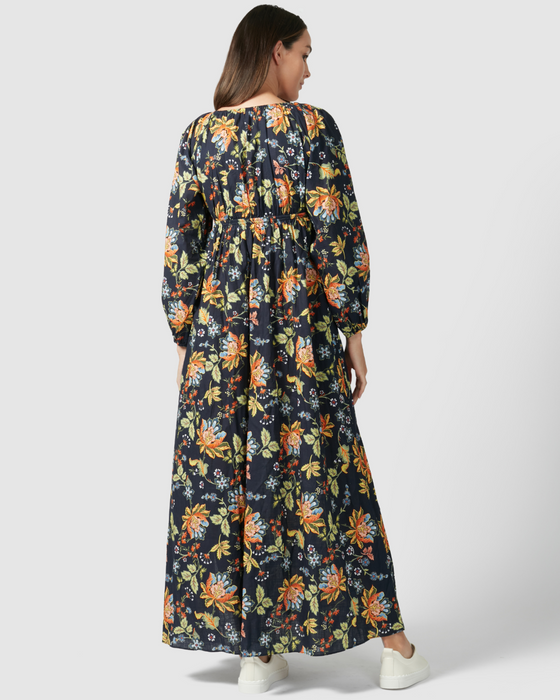 Oslo Dress - Navy Floral
