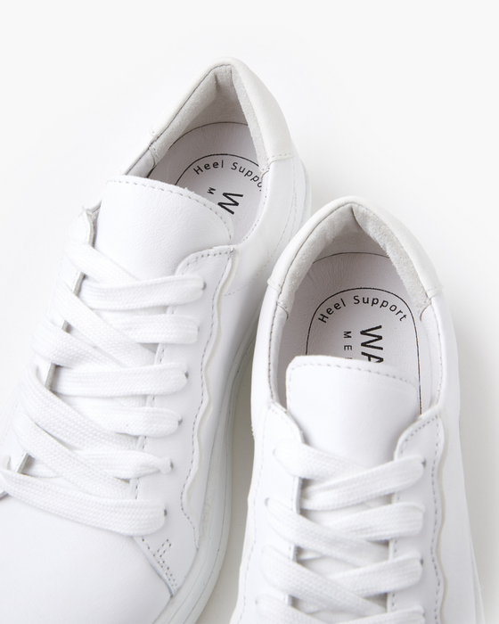 Sass Leather Sneaker White Walnut Melbourne