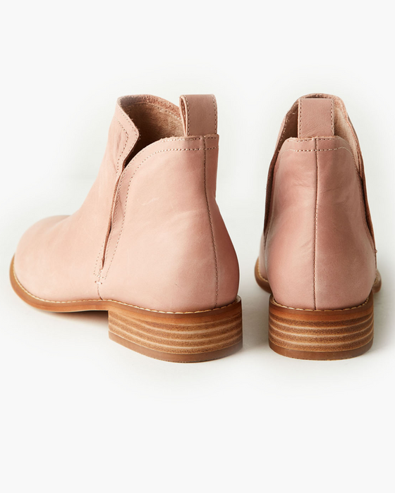 Douglas Leather Ankle Boot - Rose