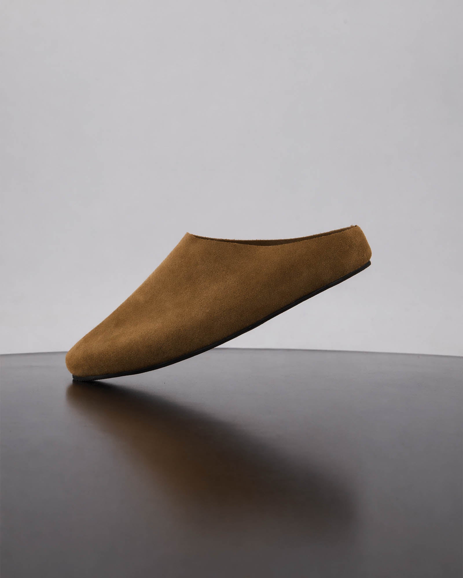 Dalia Leather Mule - Taupe Suede