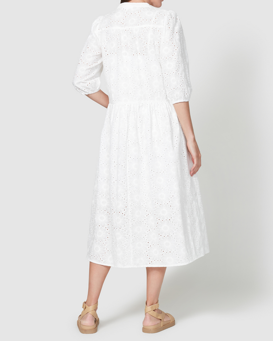 Paris Lace Dress - White