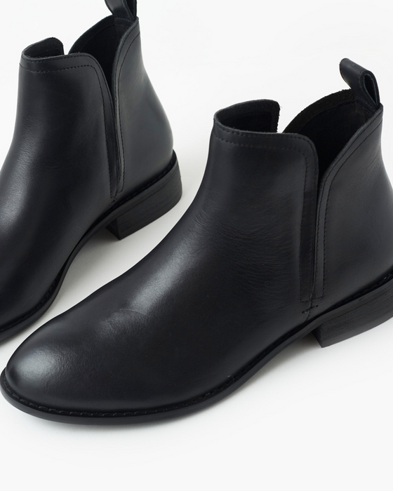 Douglas Leather Boot - Black — Walnut Melbourne