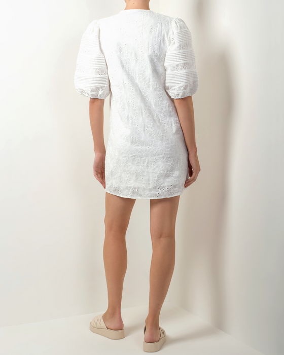 Corfu Lace Dress - White