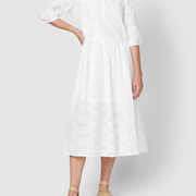 Paris Lace Dress - White