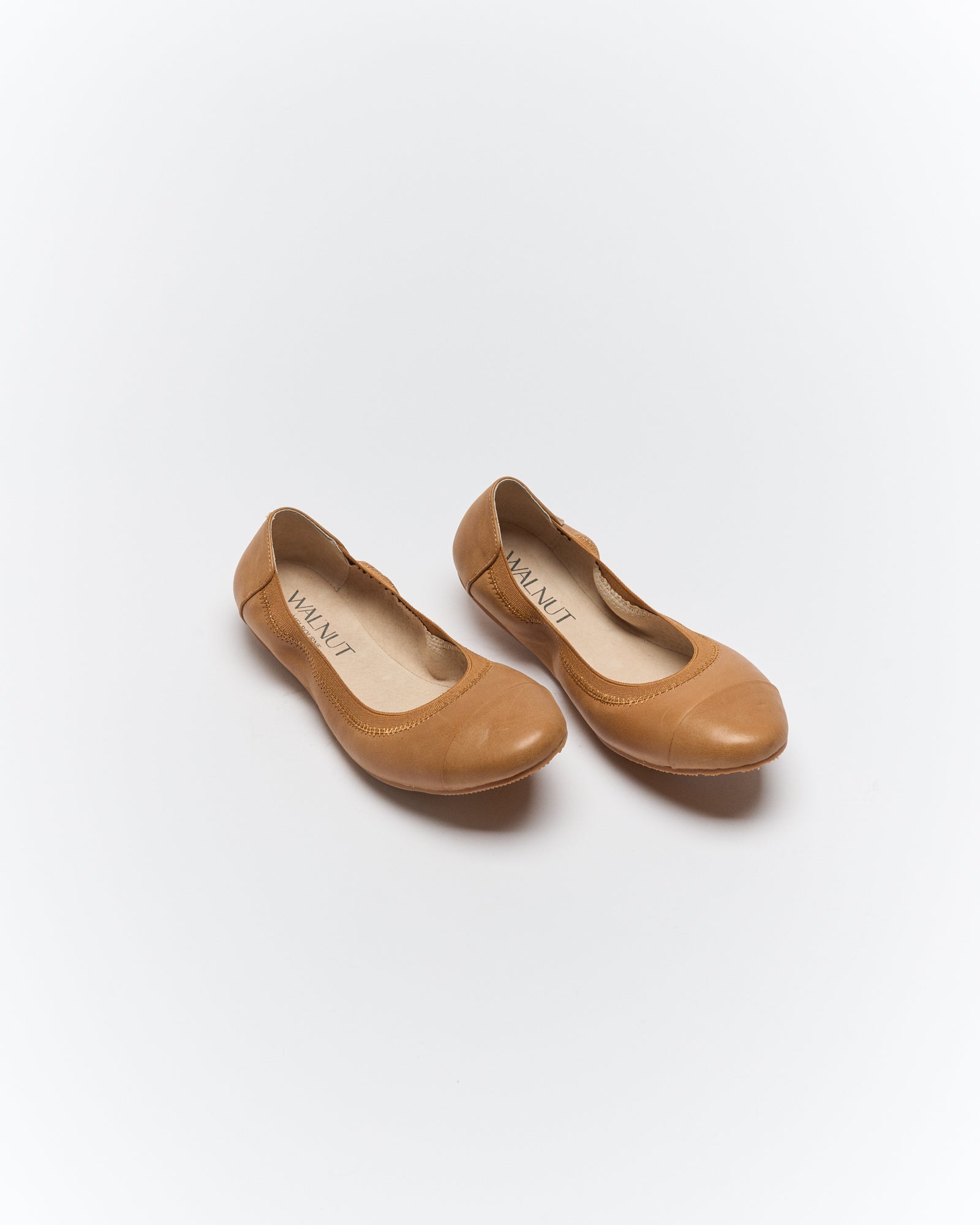 Ava Leather Ballet Flat - Tan