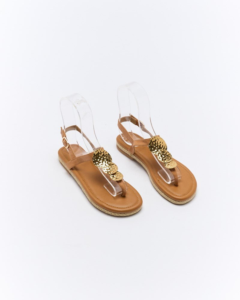 Ada Leather Sandal - Coconut Tan