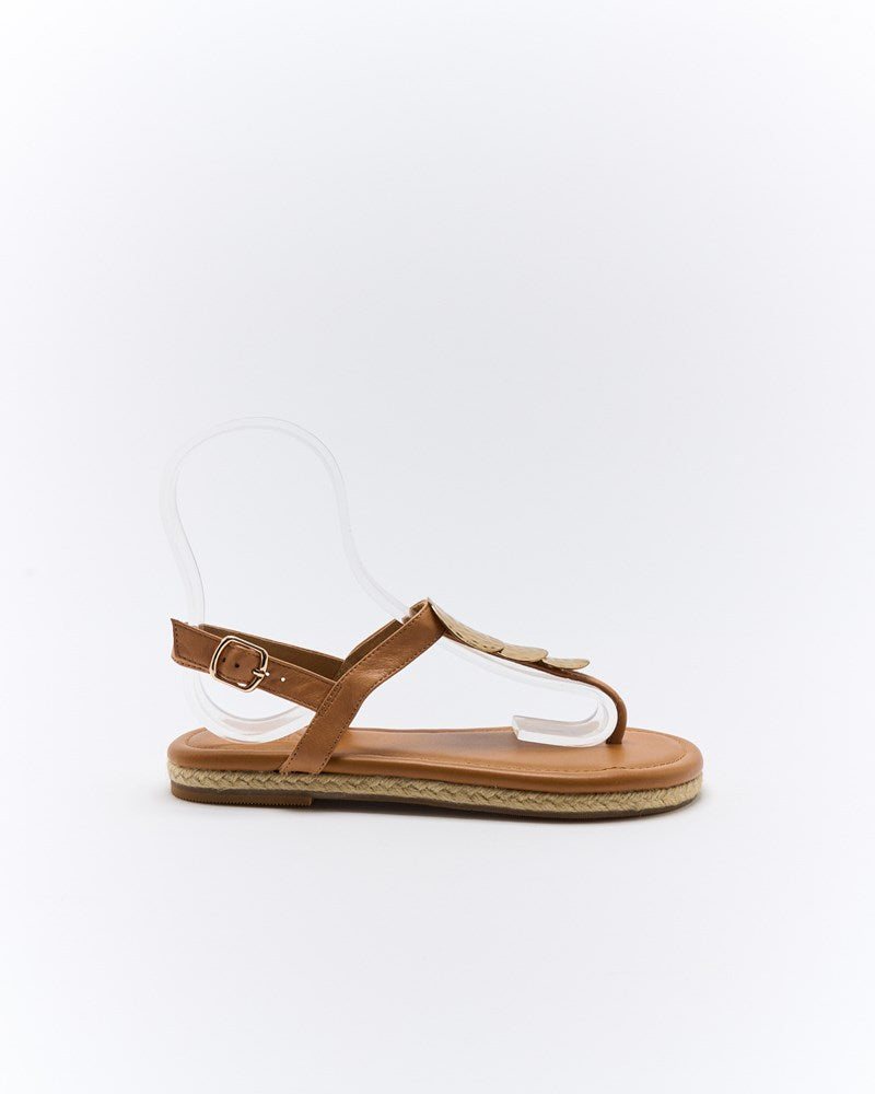 Ada Leather Sandal - Coconut Tan