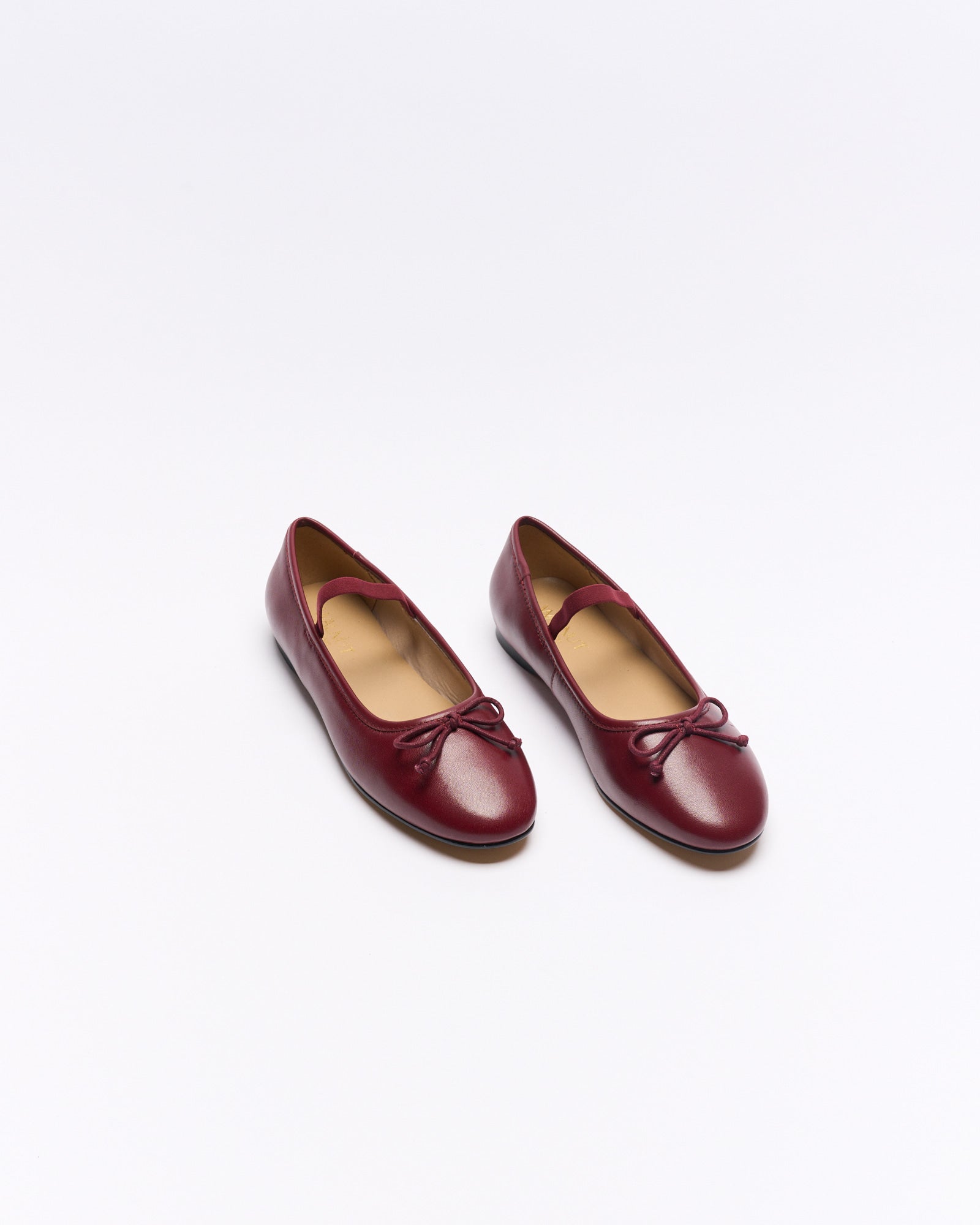 Alice Leather Ballet - Cherry