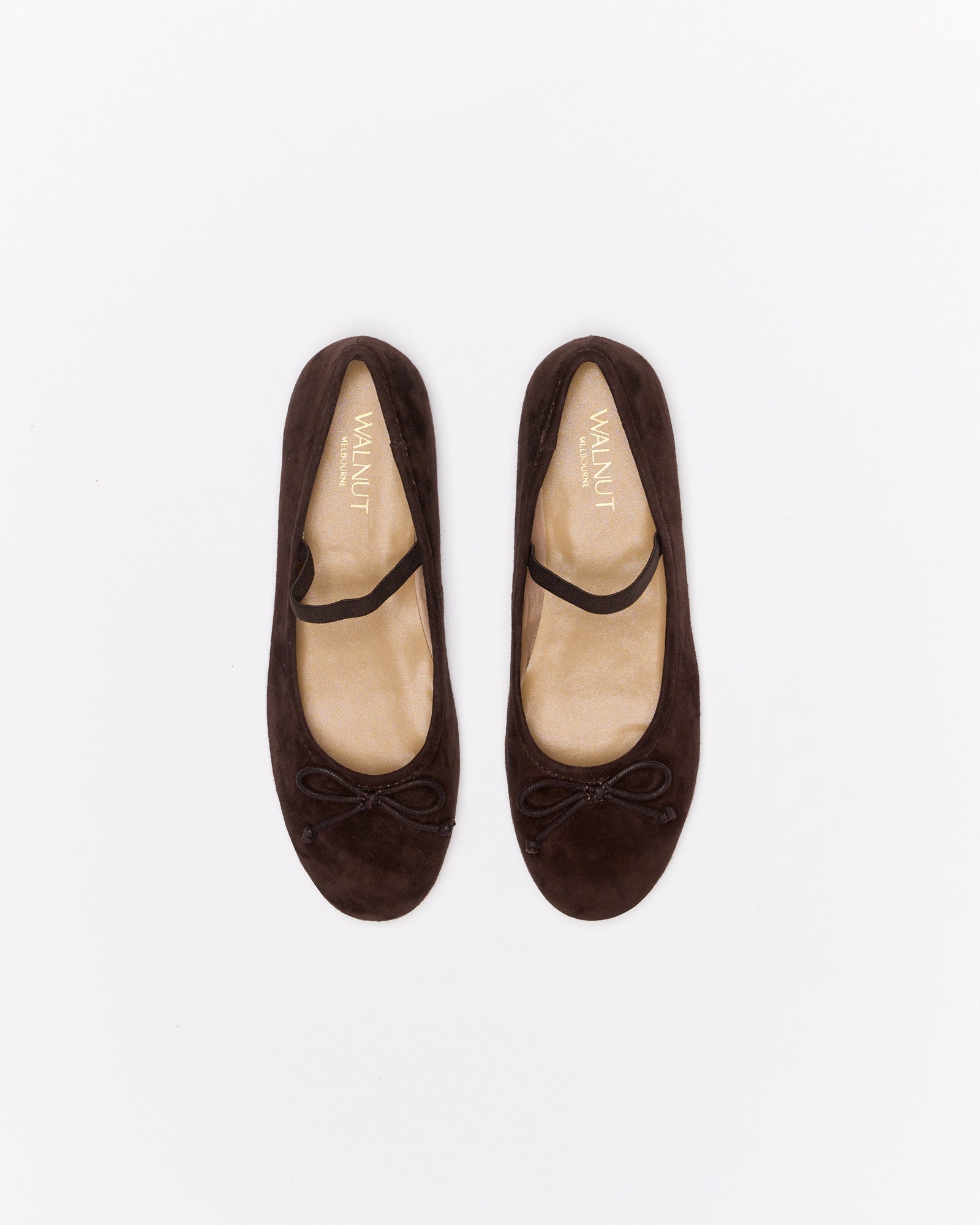 Alice Leather Ballet - Chocolate Suede