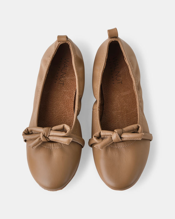 Anthea Leather Ballet - Fawn