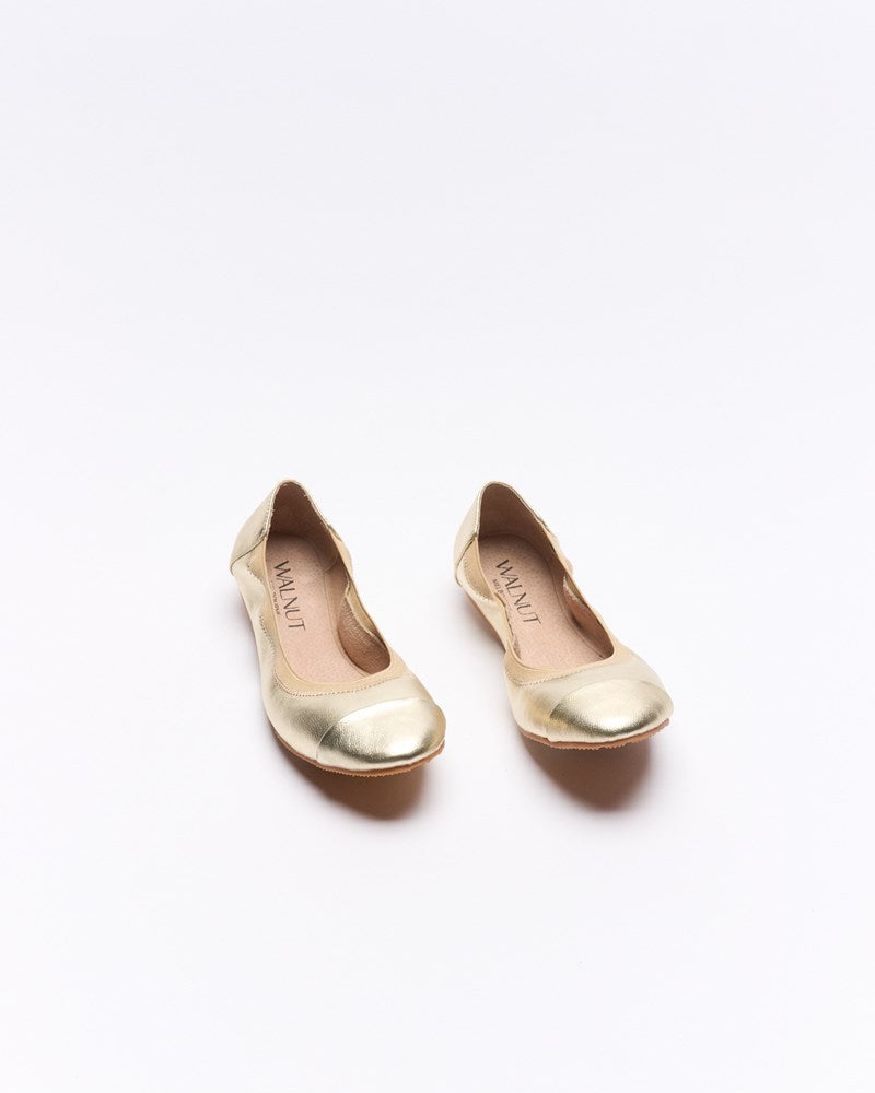 Ava Leather Ballet - Light Gold