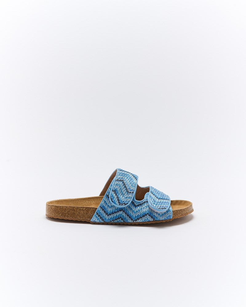 Beach Slide - Blue Multi