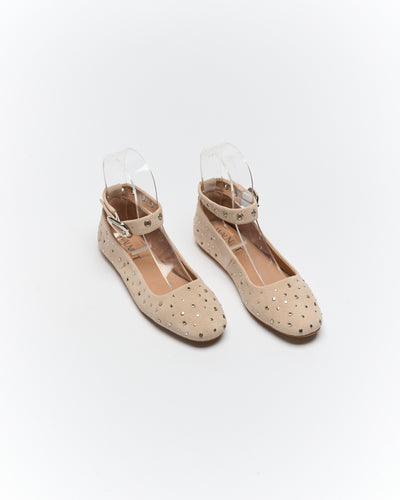 Walnut Melbourne Bexley Ballet (Beige Suede) main image 0