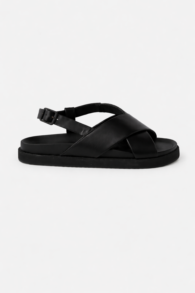 Mya Leather Sandal - Black | Women's Sandal | Walnut Melbourne