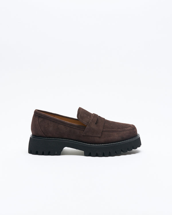 Coco Leather Loafer - Chocolate Suede