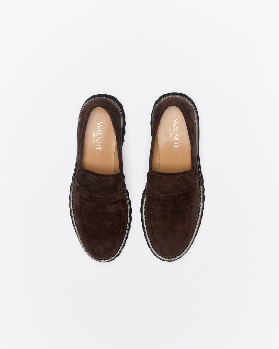 Coco Leather Loafer - Chocolate Suede